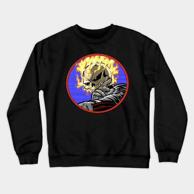 Vengeful Racer Crewneck Sweatshirt by Eman